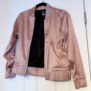 Pink satin jacket